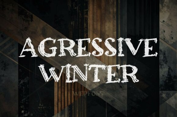 Aggressive Winter: A Bold and Rugged Typeface