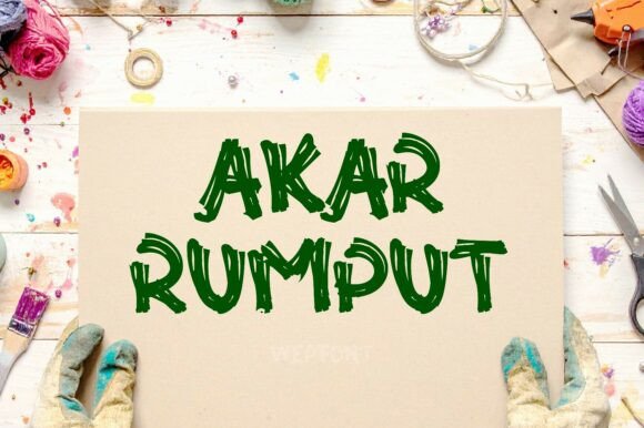 Akar Rumput Font: Bold Design for Authentic Impact