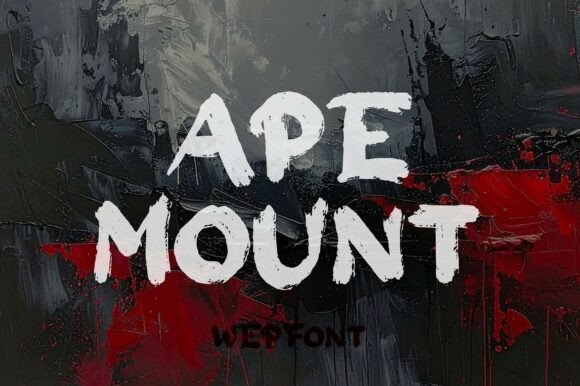 Ape Mount: Harnessing Raw, Primal Typography for Impactful Design