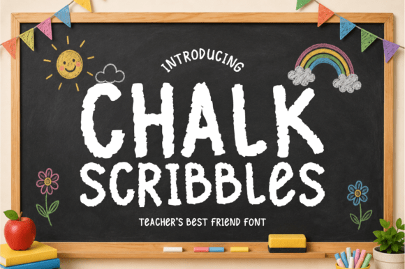 Chalk Scribbles: Embrace the Nostalgic Charm of Hand-Drawn Chalkboard Fonts