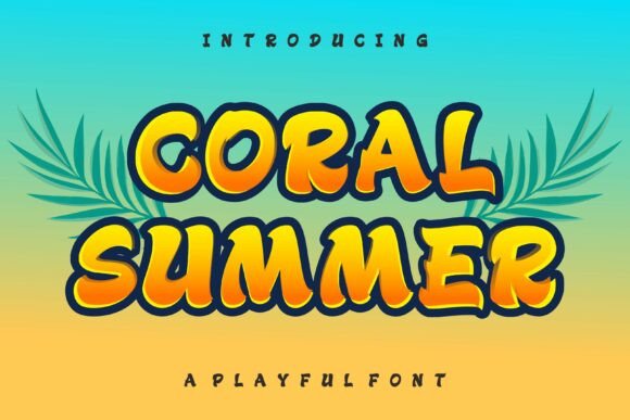 Coral Summer: A Vibrant Font for Sunny Designs