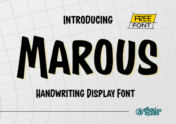 Discover Marous: A Bold and Expressive Handwritten Display Font