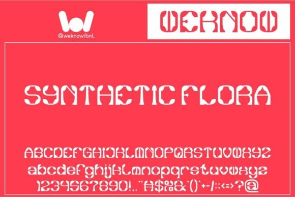 Discover the Charm of Synthetic Flora Font