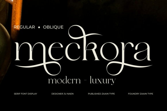 Discover the Elegance of Meckora: A Modern Serif Font