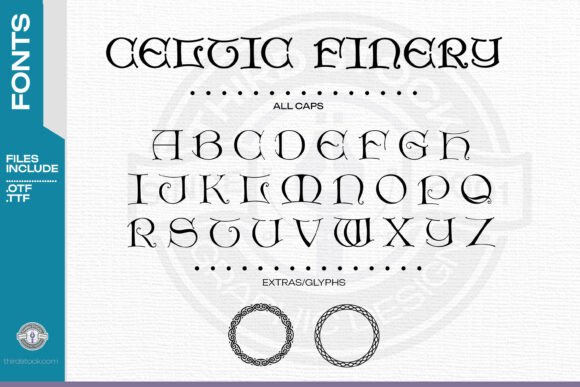 Discover the Timeless Elegance of Celtic Finery Font