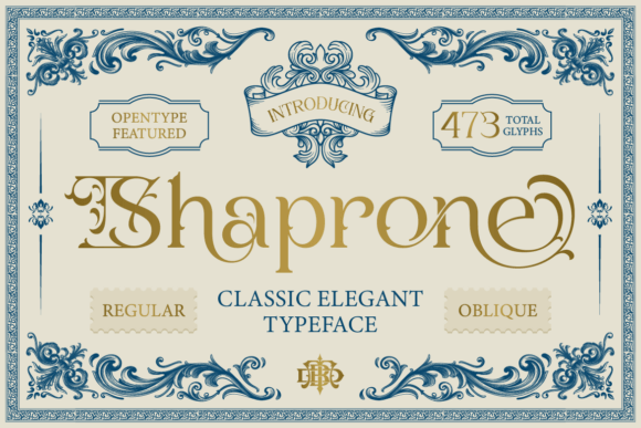 Elevate Your Design with Shaprone's Elegant Typography