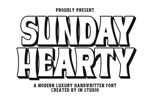 Embrace Nostalgia with Sunday Hearty: A Retro Groovy Font