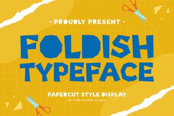 Exploring Foldish: A Bold and Playful Papercut-Style Typeface