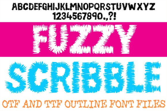Exploring Fuzzy Scribble: A Unique and Textured Display Typeface