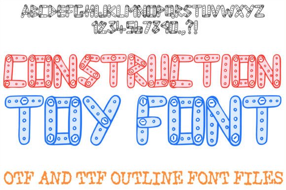 Exploring the Versatility and Creativity of Construction Toy Font