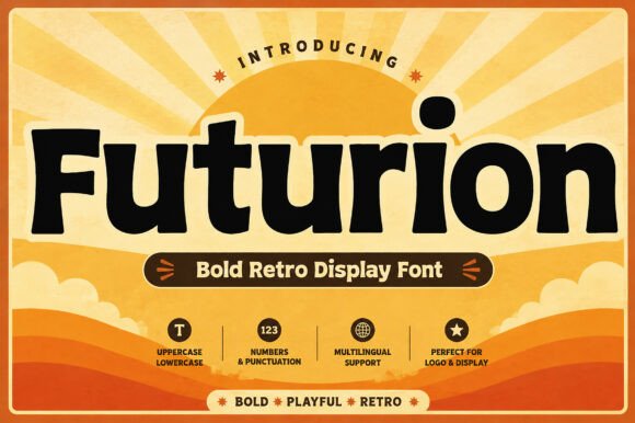 Futurion: A Bold and Playful Retro Display Font