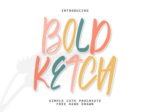 Infuse Your Digital Canvas with Bold Ketch: A Handwritten Font for Modern Creators