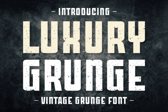 Luxury Grunge: A Versatile Font Merging Vintage and Edgy Styles