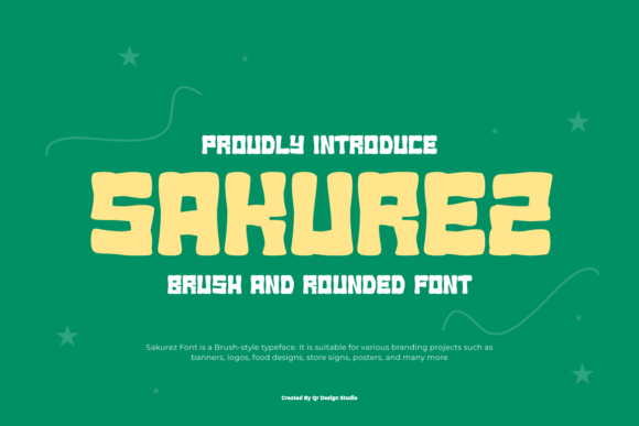 Make a Bold Statement with Sakurez Font: A Heavy-Duty Display Typeface