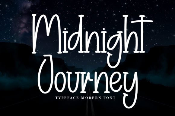 Midnight Journey: A Font That Captures the Essence of Nighttime Adventure