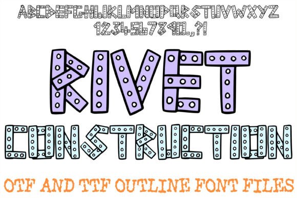 Rivet Construction: A Bold and Industrial Typeface