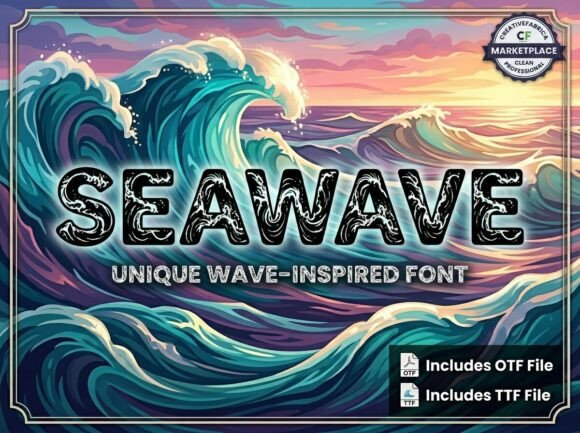 Seawave: Elevating Your Designs with a Bold and Artistic Font