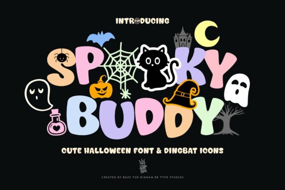 Spooky Buddy: Your Perfect Halloween Font and Icon Set