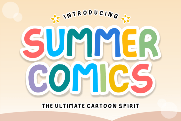 Summer Comics: A Bold and Playful Display Font for Your Creative Projects