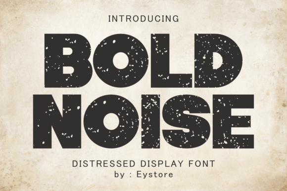 Unleash Creativity with Bold Noise Font