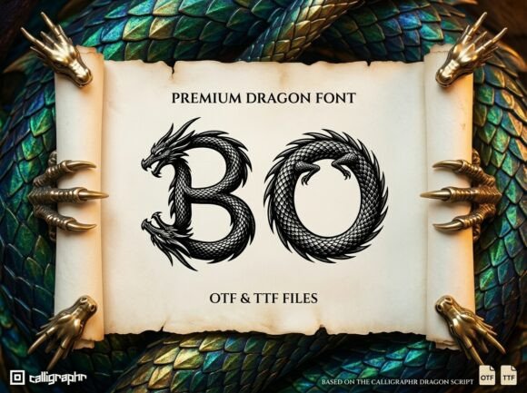 Unleash Mythical Power with Premium Dragon Font