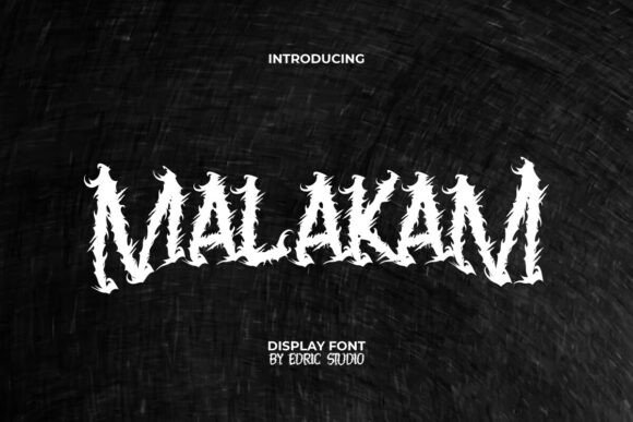 Unveiling the Mystical Elegance of Malakam Display Font